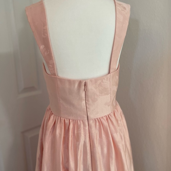 BHLDN Satin Midi Dress, Aletta/Blaine Square-neck Anthropologie 4 - Picture 5 of 16